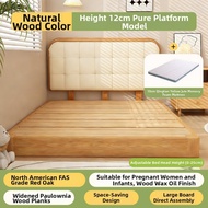 NUOMU | Montessori Full Wood Padded Bed Growth Designed