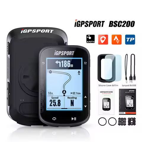 Wireless Bicycle Computer GPS IGPSPORT BSC200 BSC 200 Bike Speedometer Cycling Odometer 2.5in ANT+ A