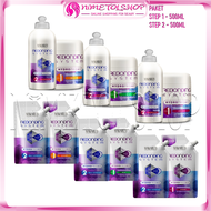 (PAKET) MAKARIZO Rebonding System HYDROPRISMA STEP 1 500gr + STEP 2 500ml Obat Smoothing Keratin
