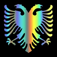 Die-Cut Vinyl Decal Albania Car Sticker Waterproof Auto Decors on Car Body Bumper Rear Window