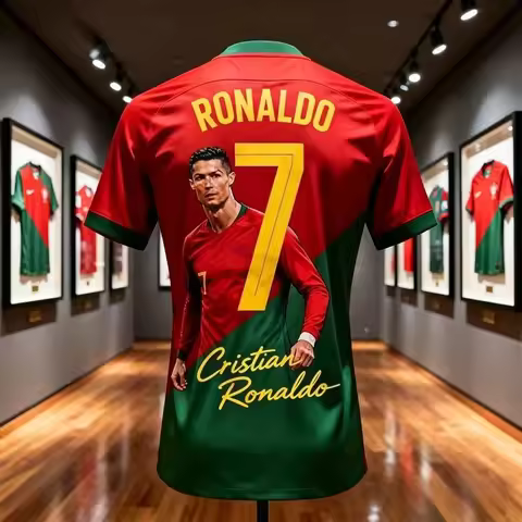 2026 Summer Limited Edition Ronaldo Summer 3D Print Children's Outfit Football Jersey T-shirt Suitab
