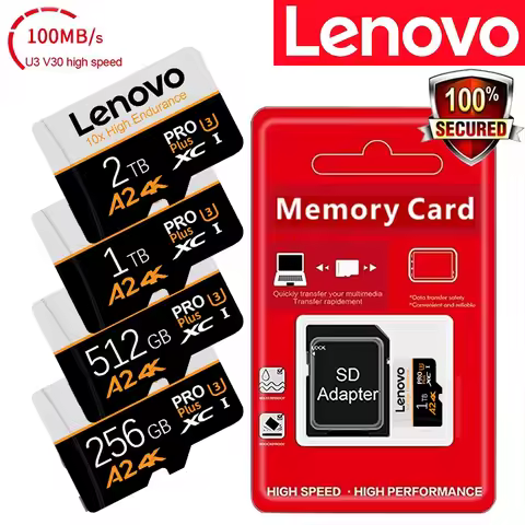 Lenovo 1TB MicroSD Card High Speed Memory Card 512GB 128GB 256GB 64GB MicroSD U3 TF Flash Card for X