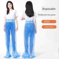 baju hujan baju hujan tebal tahan lasak Seluar hujan sekali pakai, kaki tebal, kalis air luar, selua