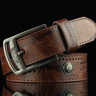 Men Vintage Luxury Leather Belt Pin Buckle Waistband Fashion Accessories