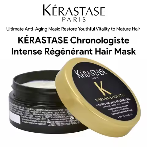 Kerastase Chronologiste Intense Regenerant Hair Mask Sample 75ml, Original Hair Mask for Women/Men, 