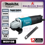 MAKITA 4 Angle Grinder 540W M0910B - 1 Year Warranty ( MAKITA ANGLE GRINDER M0910 M0910G )