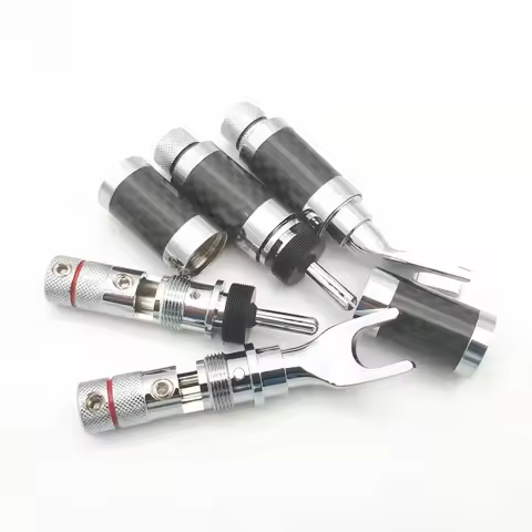 Japanese original Furutech Carbon Fiber rhodium-plated carbon fiber welding-free locking hi-fi speak