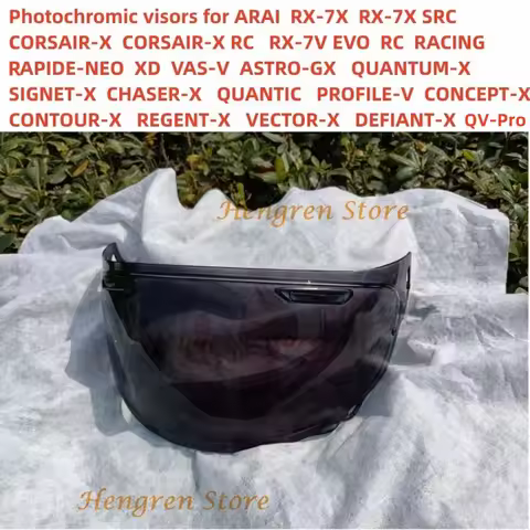 Photochromic Visor for ARAI RX-7X RX7X CORSAIR-X RC RX-7V RX7V RAPIDE-NEO XD VAS-V ASTRO-GX QUANTUM-