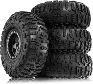 STMU 1.9 S5 Mud Tires Set Offset -10mm Beadlock Wheel Rim for 1/10 RC Crawler Car Axial SCX10 SCX10 