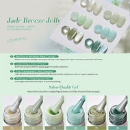 鬼佬倉 - 薄荷綠調貓眼磁吸凝膠美甲套盒（6色全息款） - 專為春夏沙龍及居家DIY設計的磁性凝膠指甲油 流光溢彩貓眼美甲效果