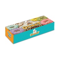 [SEDAP MANTAP DONAT 3] BOX DONUT CAKE 27.5 X 9.5 X 5.5 BOX BOX CONTAINS 3 DONUTS BREAD CAKE 27X9 FOO