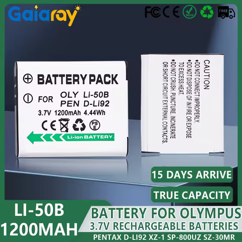 1-10Pcs 3.7V 1200mAh LI-50B LI 50B LI50B Camera Battery for Olympus LI-50B LI 50B LI50B for Pentax D