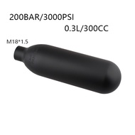 HPA M18*1.5 Scuba 0.3L Air Tank Soft 200BAR 3000PSI Black Aluminum Gas Cylinder CO2 Soda Water Strea