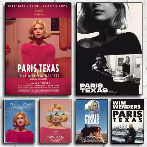 Classic Road Movie Paris Texas Poster HD art sticky wall waterproof home living room bedroom bar aes