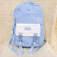 Jiao Jiao Blue Backpack 4 Rest 6538 Blue Backpack ESSPACK Fashion Branding Blue Soft