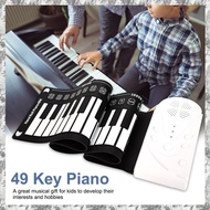 (DKCZ) Piano Plegable 49 Keys Electric Piano Keyboard 49 Keys Portable Electronic Piano Portable Key