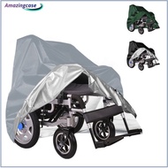 AMAZ Wheelchair Cover Outdoor Waterproof Mobility Scooter Cover 210D Oxford Cloth Rolling Walker Cover Wheelchair