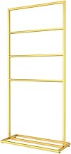 Freestanding Towel Rail, Standing Towel Rack, Vertical Towel Rack, Simple Metal Towel Rack with Four