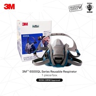 3M 6500QL 6503QL Respirator + 6059 Multi Gas Cartridge set