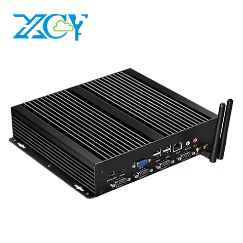 XCY X26G Industrial Mini PC Support Windows XP/7/8/10 Linux Intel i5-3317U 1037U 4x COM RS232 8x USB