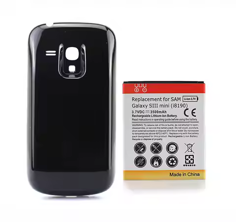 1x 3500mAh 3.7V DC EB-F1M7FLU Extended Battery + Back Cover For Samsung Galaxy S3 Mini S3 Mini I8190