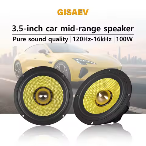 3.5 inches bullet guided mid-range speakers, car center speakers, luxury car two-way three-way 3-inc