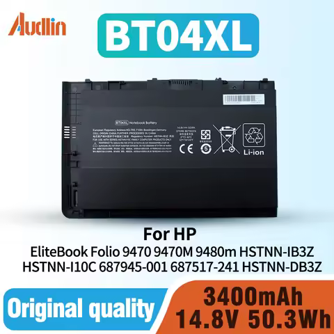 BT04XL Battery for HP EliteBook Folio 9470 9470M 9480m BT04 BA06 HSTNN-IB3Z HSTNN-I10C 687945-001 68