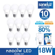 Saneluz หลอดไฟ LED 3W 5W 7W 9W 12W 14W 16W 18W หลอดปิงปอง ขั้วเกลียวE27 BULB แสงสีขาว Daylight 6500K