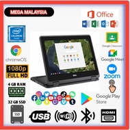 DELL 3189 Touch Screen || X360 11.6 Display Chromebook Laptops || Google PlayStore Chromebook Laptops For Office Student