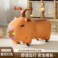 Children Scooter Twisted Scooter Can Sit Baby Music Four-Wheeled Girl Boy Scooter