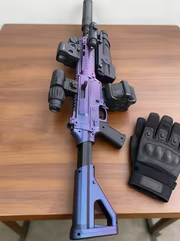 Chameleon M416 Gel Blasters Gun, High-Performance Full Auto Electric Gel Ball Blaster with 18m Range