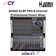 AOMEI GL-8P PRO 680WATT X2 8 Channel Professional Power Mixer
