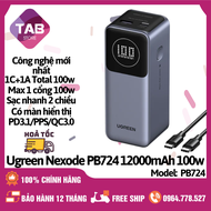 Sạc Dự Phòng UGREEN Nexode PB724 12000mAh 100W 2 Cổng - Bảo Hành 12 Tháng