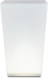 TATSU-CRAFT Clear Dust Box, Mist, M Angle, 2.6 gal (6.7 L), WH, White, Trash Can, No Lid, Stylish, S