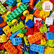 Large DIY Building Blocks for Kids | Compatible with Lego Duplo | Educational Open-Ended Toy