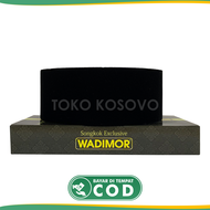 GROSIR (10 Pcs) Songkok Hitam WADIMOR AC Non AC Susun Tinggi 7 8 9 10 Peci Sholat Bludru Anak Laki P