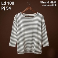 ATASAN KAOS RAJUT KEPANG KETUPAT RIB LIDI IMPORT THRIFT PL [ Violetta Thrift ]