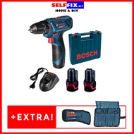 Bosch Cordless Drill/Driver GSR120-LI With 2 x 1.5Ah batt(6 Months Local Warranty)FREE 23pcs Drill &amp; Screwdriver Bit Set