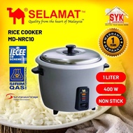 SYK SELAMAT MIND (MD-NRC10) Rice Cooker Small 1 Liter 400W Rice Cooker Non Stick Periuk Nasi Elektrik Kecil 电饭锅 电饭煲