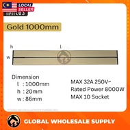 IMITOS 1000MM Gen 2 Power Track Socket Switch 8000W 32A Long Rail Bar Modern Designed Power Line Fla