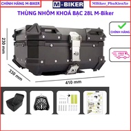 Thùng nhôm thùng top nhôm thùng nhôm gắn baga xe máy thùng hông xe chính hãng MBIKER
