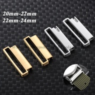 1 Pair Stainless Steel Watch Connector 20mm to 22mm 22mm to 24mm Quick Release Metal Adapter for Nyl