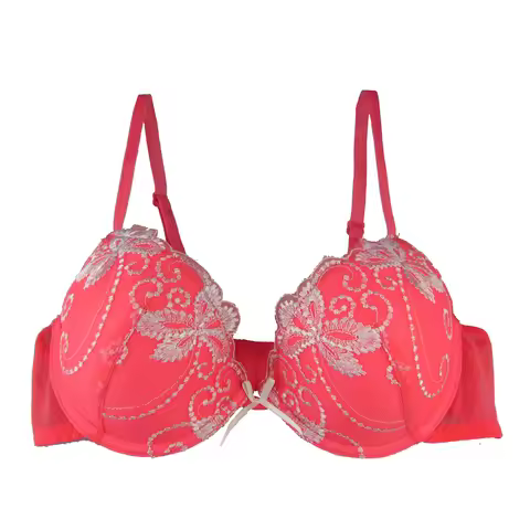 Ladies Lace Flower Embroidery Bra For Women Underwear Bras Everyday Underwire Brassiere Plunge Style