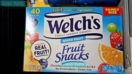 ยกกล่อง Welchs Fruit Snacks Mixed Fruit Family Pack (1 กล่อง มี 40 ชิ้น)