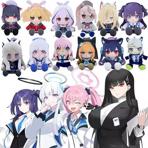 Anime Blue Archive Plush Toys Cartoon Dress Up Stuffed Dolls Takanashi Hoshino Plushie Figures Decor