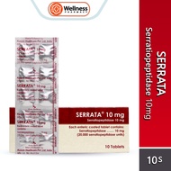 Serrata Serratiopeptidase 10mg Enteric Coated Tablet (1 x 10s)