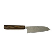 Kikusumi FURU Keyaki Santoku 刀大馬士革 Urushi
