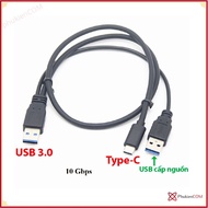 USB 3.0 to Type-C cable supports auxiliary power