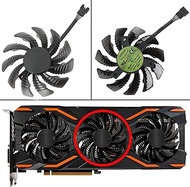 Bonilaan Cooler Fan 75MM T128010SU Fit for Gigabyte Geforce GTX 1060 1070 1080 Ti G1 1070Ti 1080Ti Graphics Video Card Cooling Fans(Color:B)