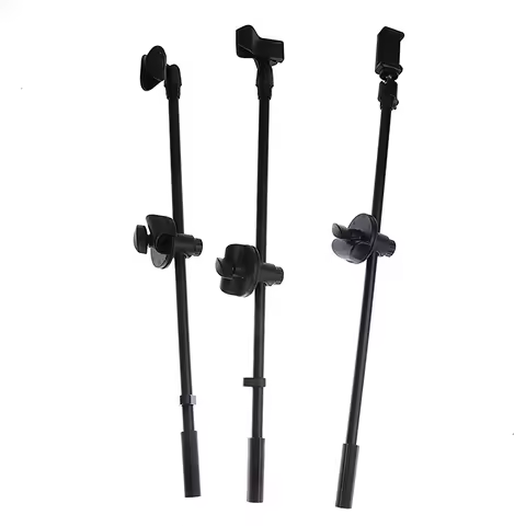 1Pc 55CM Microphone Crossbar Stand Rotating Microphone Stand Screw Boom Arms Mic Clip Phone Holder E